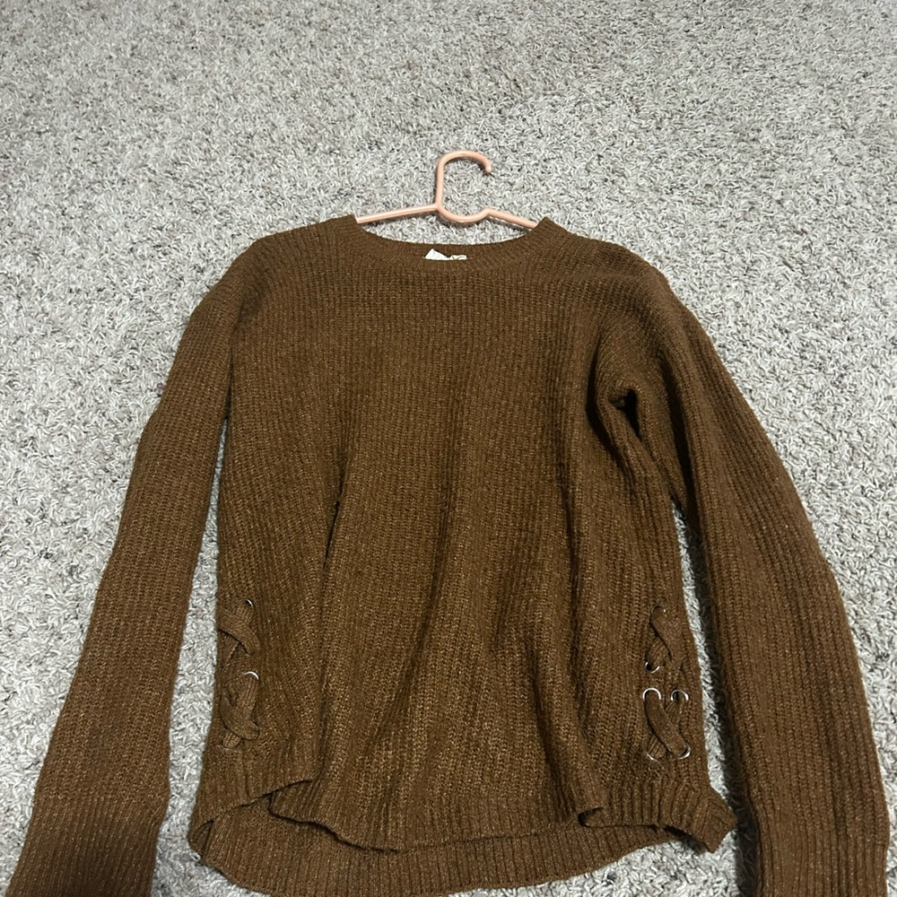 Pink Republic Brown Knit Sweater